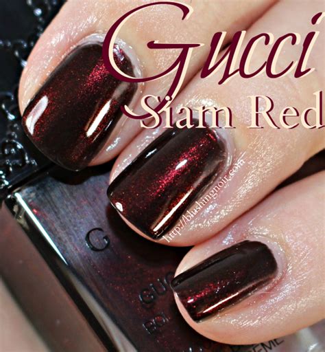 gucci icon slam red nail polish|Gucci red nail polish.